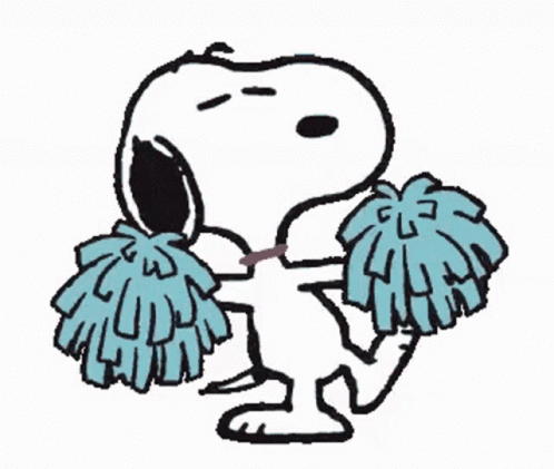 Lets Cheer Snoopy GIF