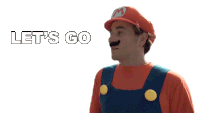 Lets Go Mario Sticker