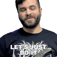 Lets Just Do It Andrew Baena Sticker