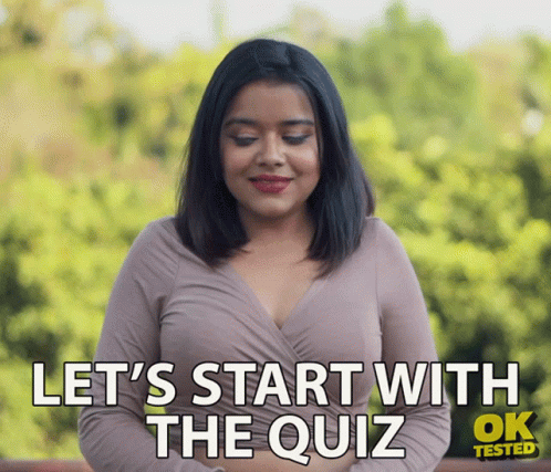 Lets Start With The Quiz प्रश्नोत्तरीशुरूकरते GIF. This 498 x 427 animated GIF is part of our quiz time collection. Related themes include nervous. Created…