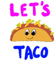 Lets Taco Bout It Tacos Sticker