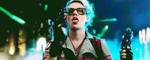 Letsgo Ghostbusters GIF. This 498 x 199 animated GIF is part of our kate mckinnon ghostbusters collection. Related themes include gun. View the original…