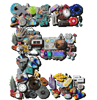 Letter E Alphabet Sticker