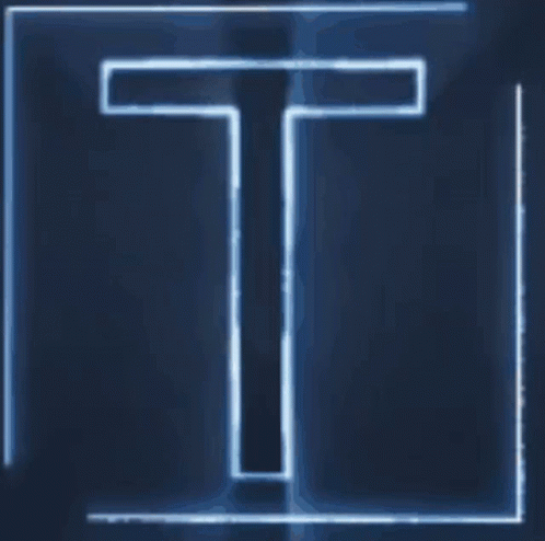 Letter T Glowing GIF