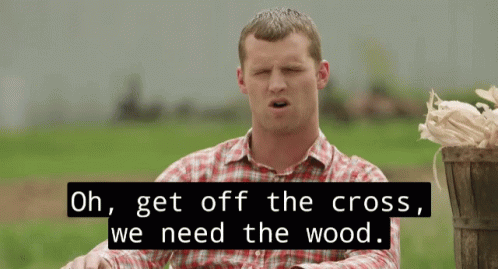 Letterkenny Get Off The Cross GIF. This 498 x 269 animated GIF is part of our lavar ball never lose collection. Created by FcknTori. View the original…