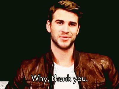 Liam Hemsworth Why Thank You GIF