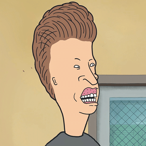 Licking My Teeth Butt-head GIF