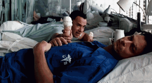 Lieutenant Dan, I Got You Some Ice Cream. GIF
