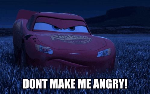 Lightning Mcqueen Angry GIF