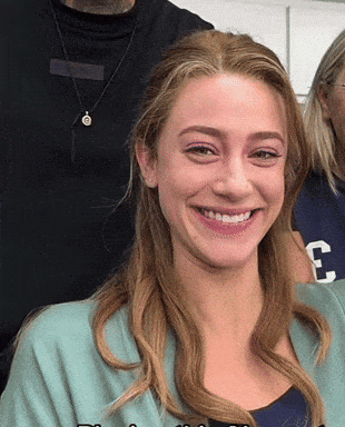 Lili Reinhart Giggle GIF