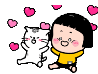 Line Sticker Hearts Sticker