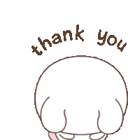 Line Sticker Thank You Sticker Sticker