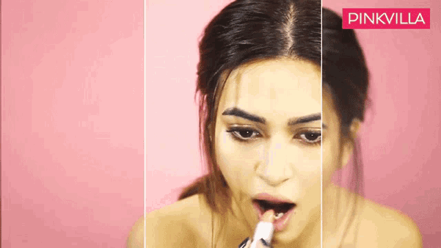 Lipstick On Kriti Kharbanda GIF