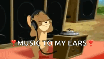 Listening To Music Jerry GIF