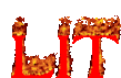 Lit Fire Sticker