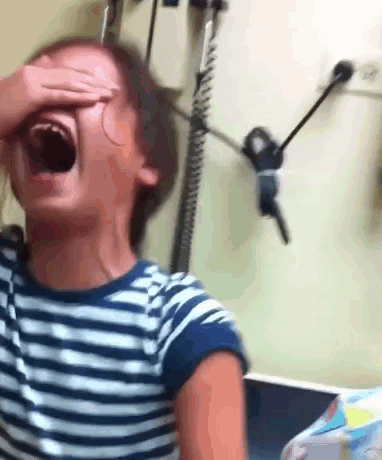 Little Girl Freaks Out Getting Flu Shot Scream GIF