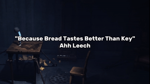 Little Nightmares Because Bread Tastes Better Than Key GIF
