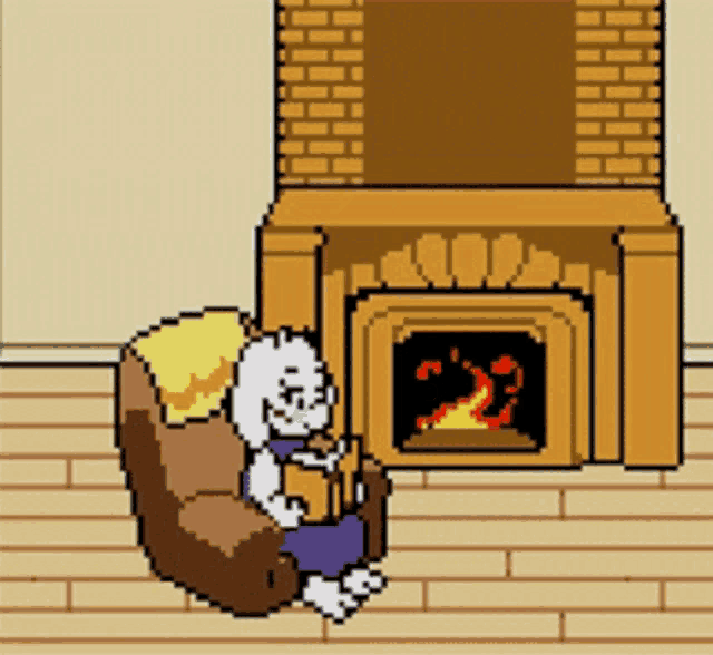 Living Room Fireplace GIF