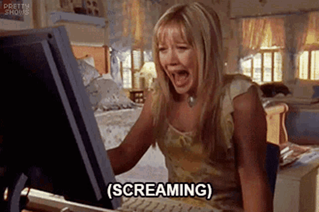 Lizzie Mcguire Screaming GIF