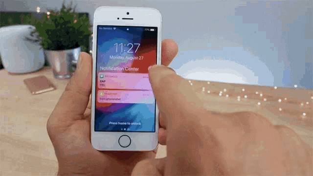 Lock Screen Touch And Hold GIF
