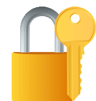 Locked With Key Objects Sticker