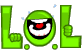 Lol Happy Sticker
