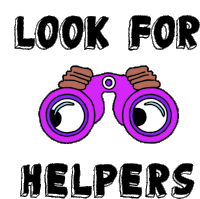 Look For Helpers Look For The Helpers Sticker