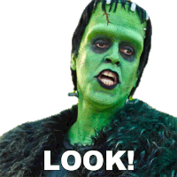 Look Herman Munster Sticker