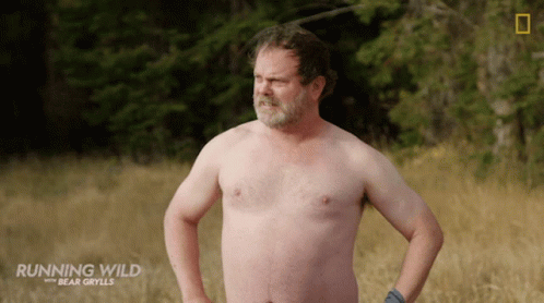 Looking Around Rainn Wilson GIF