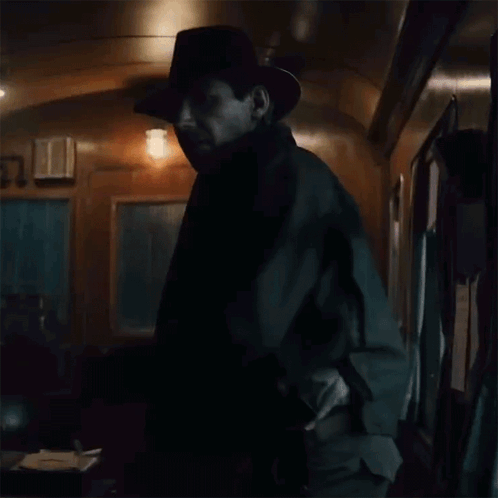 Looking Back Indiana Jones GIF