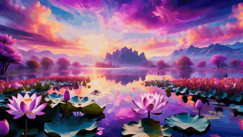 Lotus Flower Flowers GIF