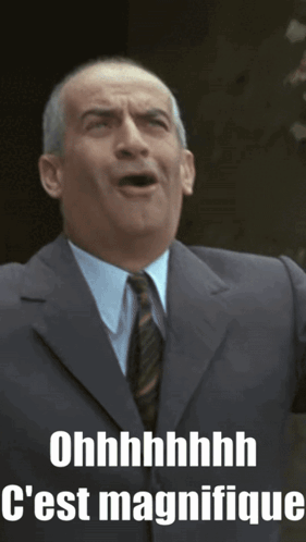 Louis De Funes Oh C'Est Magnifique GIF. This 281 x 498 animated GIF is part of our louis de funes collection. Created by ForTheLastLegend. View the original…