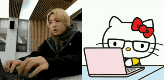 Lov4hob Jungkook Typing GIF
