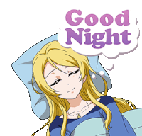 Love Live Good Night Sticker