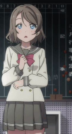 Love Live Love Live Sunshine GIF. This 243 x 450 animated GIF is part of our surprised collection. Related themes include anime, shocked. Created by HAISSN…