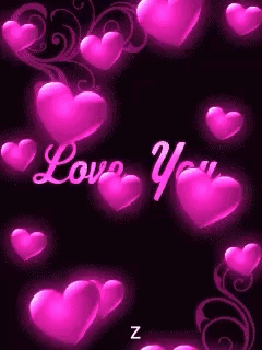 Love You Hearts GIF