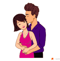 Love You Kiss Sticker