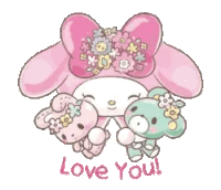 Love You My Melody Sticker