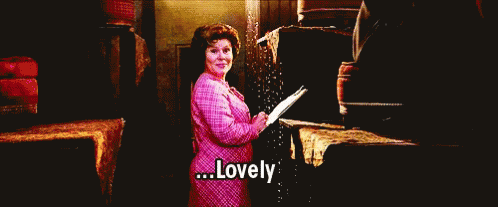 Lovely Dolores Umbridge GIF