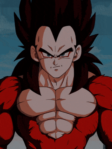 Lr Super Saiyan 4 Goku And Super Saiyan 4 Vegeta Saiyan Warriors With Ultimate Power GIF