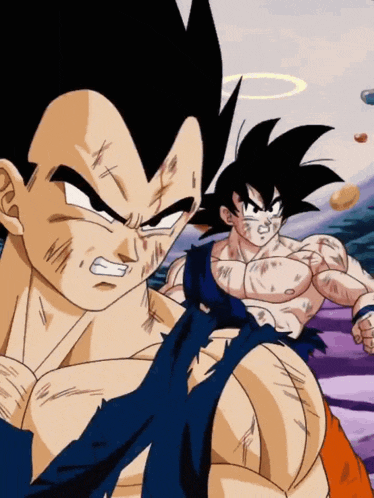 Lr Teq Goku Angel And Vegeta Angel Fusion Reborn GIF