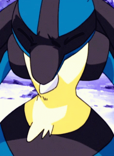 Lucario Pokemon Lucario GIF. This 365 x 498 animated GIF is part of our gob hello darkness collection. Related themes include angry, mad, sad. Created by…