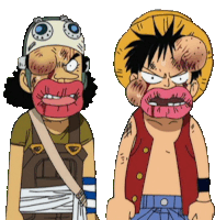 Luffy Usopp Sticker