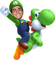 Luigi Yoshi Sticker