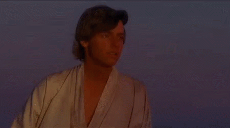 Luke Skywalker Sigh GIF. This 450 x 252 animated GIF is part of our luke skywalking on these haters collection. Related themes include good morning…