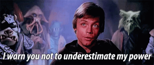 Luke Skywalker Underestimate GIF. This 498 x 211 animated GIF is part of our luke skywalking on these haters collection. Related themes include star wars…