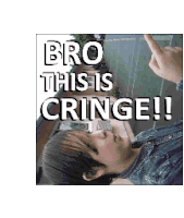 Lumdakoolkid Cringe Sticker