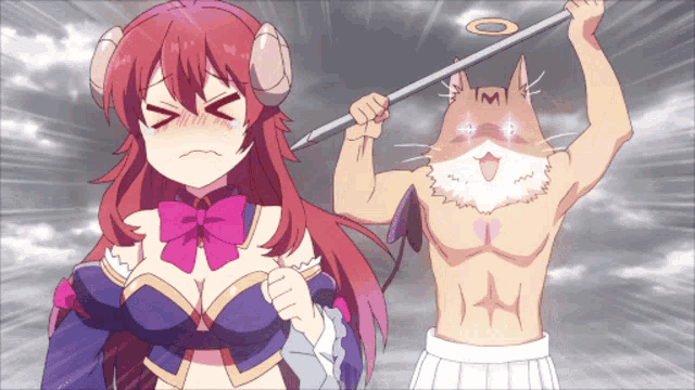 Machikado Mazoku Running Away GIF
