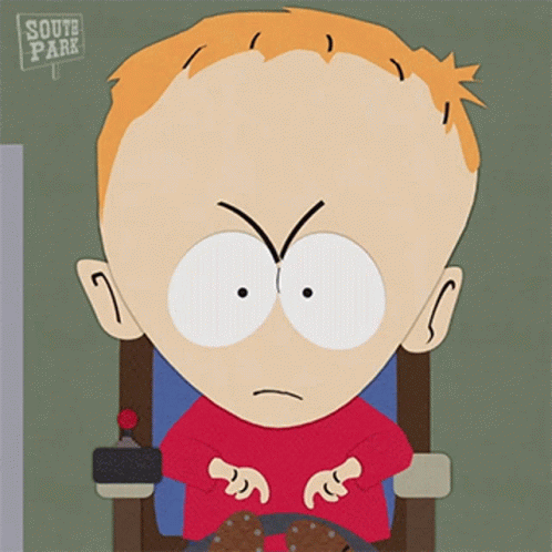 Mad Timmy Burch GIF. This 498 x 498 animated GIF is part of our south park timmy collection. Related themes include angry, annoyed, mad. Created by…