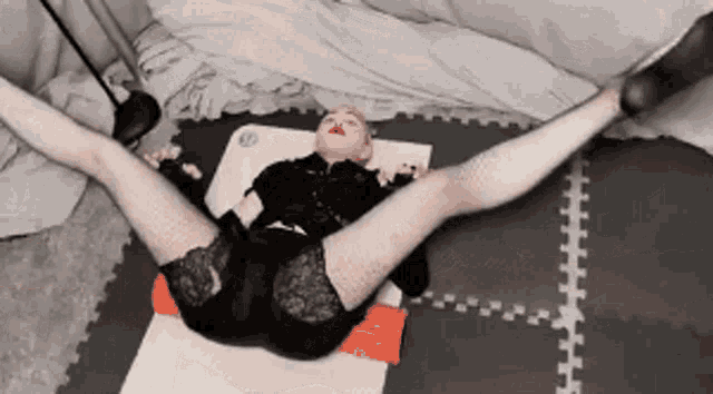 Madonna Leg GIF